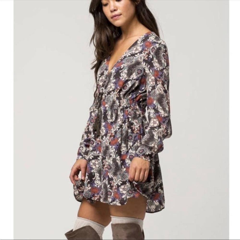 Free People Stealing Fire Henley Dress Size Small